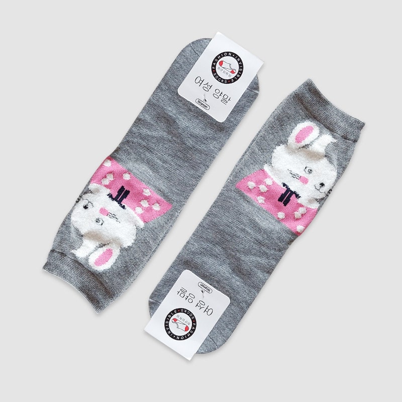 جوراب ساقدار زنانه گلبهی حیوانات- طرح 3