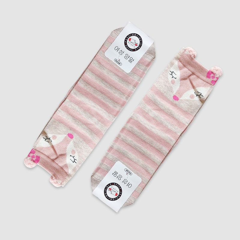 جوراب ساقدار زنانه گلبهی حیوانات- طرح 4