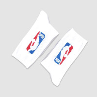 جوراب ساقدار زنانه آپتیمیست سفید طرح بسکتبال NBA