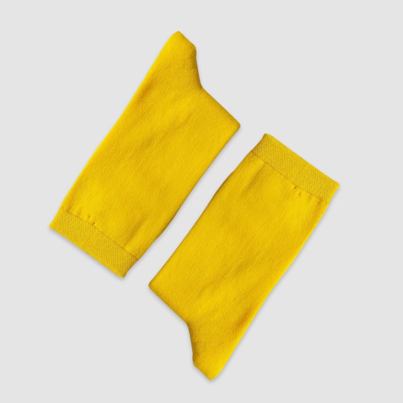 جوراب ساقدار مرسین - زرد