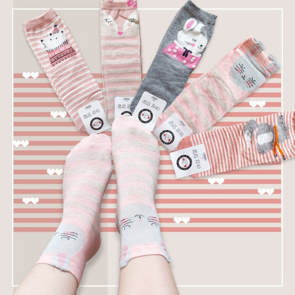  جوراب زنانه ساقدار طرح حیوانات