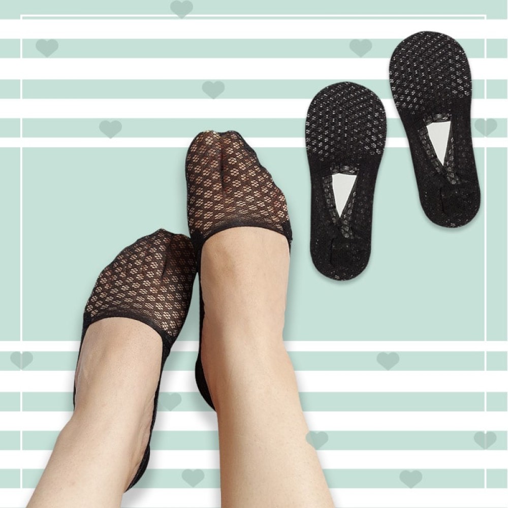 جوراب کالج زنانه تور بافت