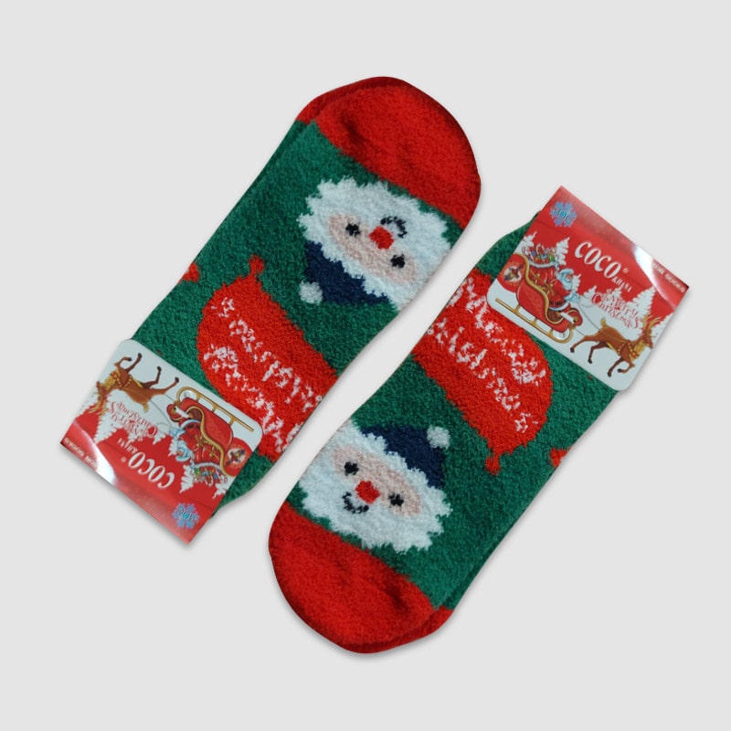 جوراب نیم ساق بچگانه بوکله طرح کریسمسی