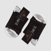 جوراب نیم ساق زنانه طرح nice - مشکی
