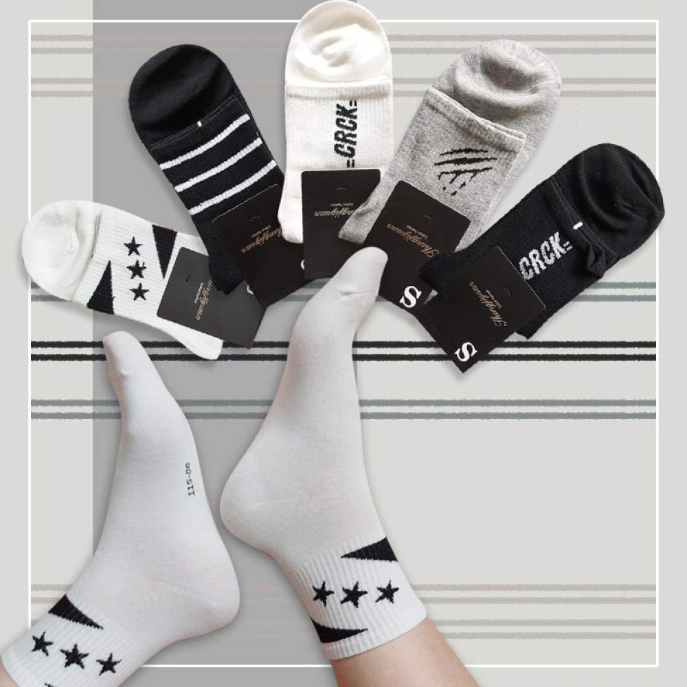 جوراب نیم ساق مردانه طرح Crack