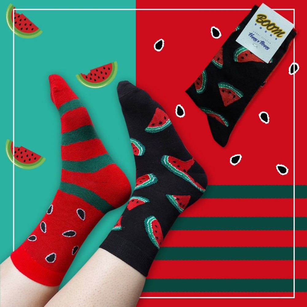 جوراب تا به تا ساقدار زنانه طرح هندوانه