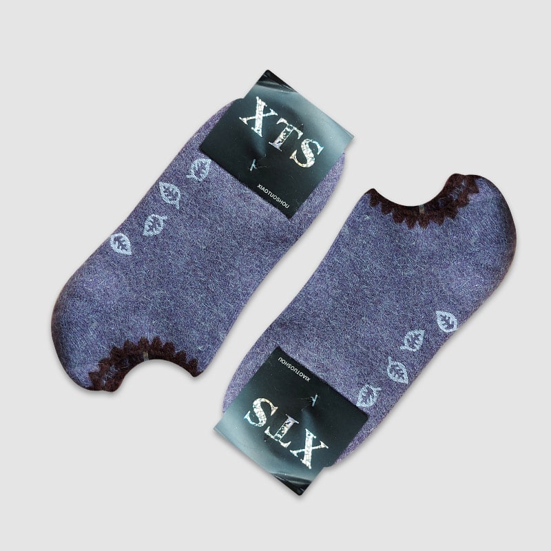 جوراب قوزکی پشمی زنانه کف استپ XTS - بنفش روشن