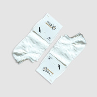 جوراب زیر قوزک زنانه طرح سوزنی bross - شیری