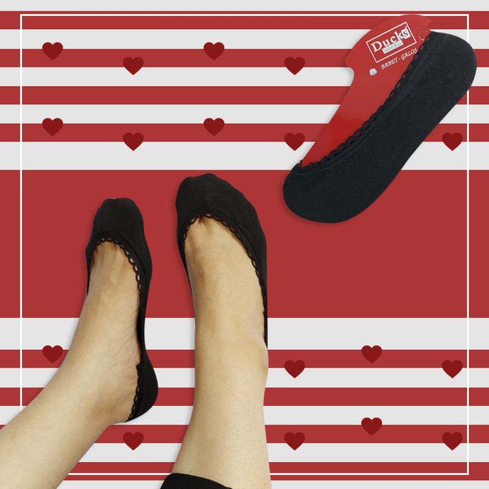 جوراب کالج زنانه رو کوتاه Ducks
