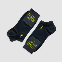 جوراب مچی مردانه بغل گلدوزی شده polo - مشکی