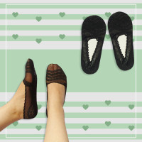 جوراب کالج دور ژله زنانه گیپور توری