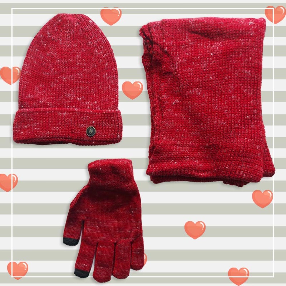 ست شال و کلاه و دستکش اسپرت‎‎