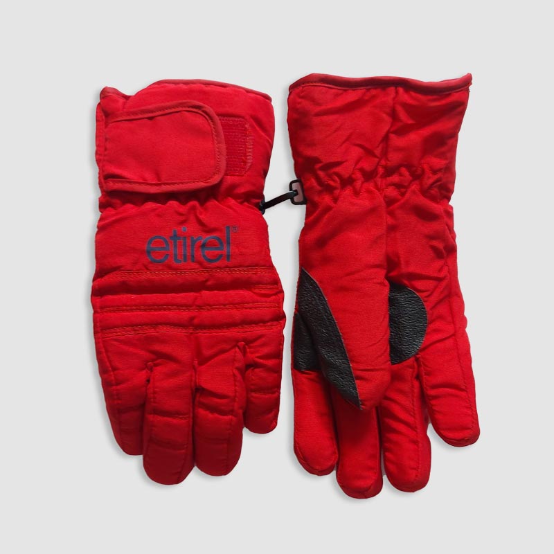 دستکش بچگانه زمستانه برزنتی ضد آب‎‎ - قرمز