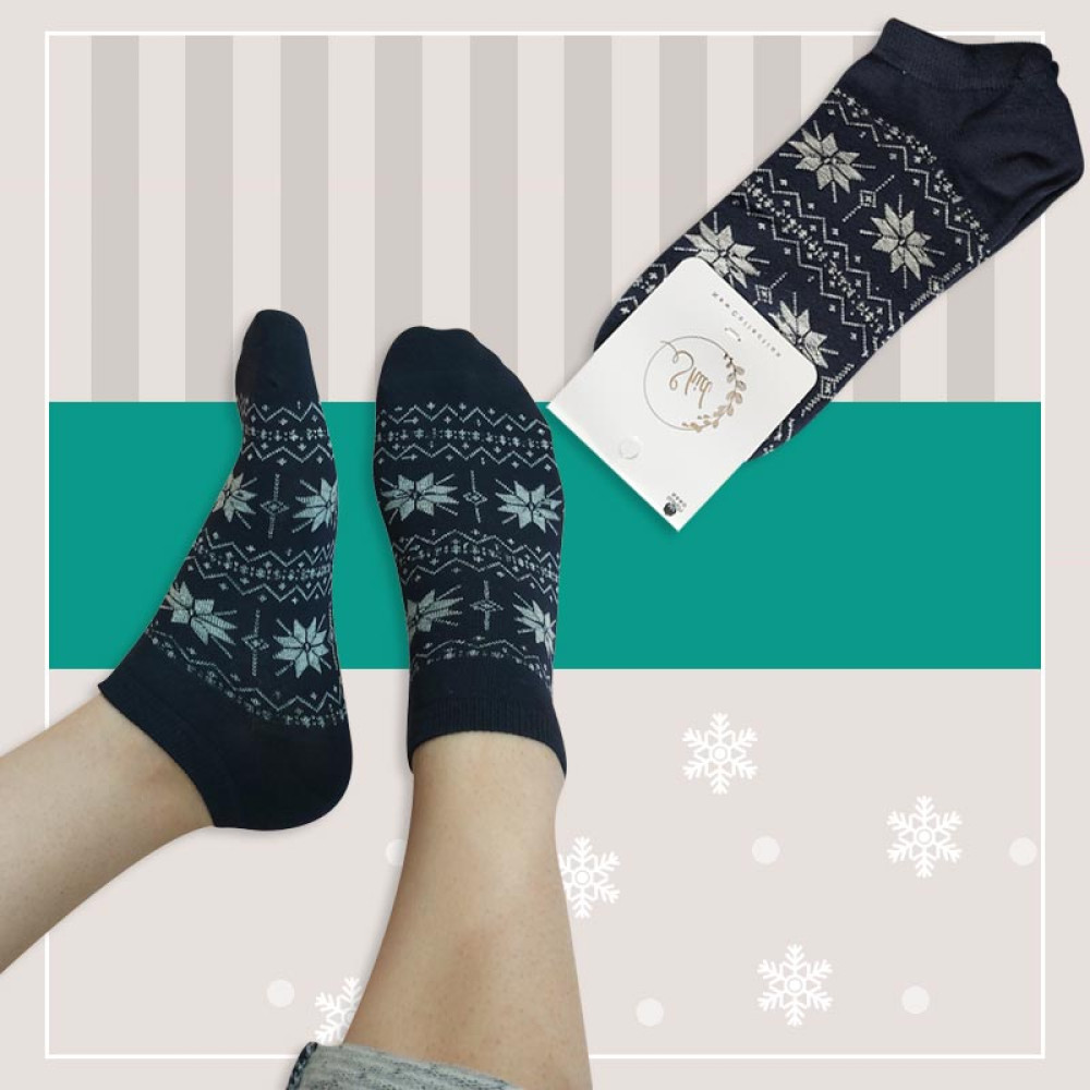 جوراب مچی زنانه طرح اسنو شید‎‎ - در 5 رنگ