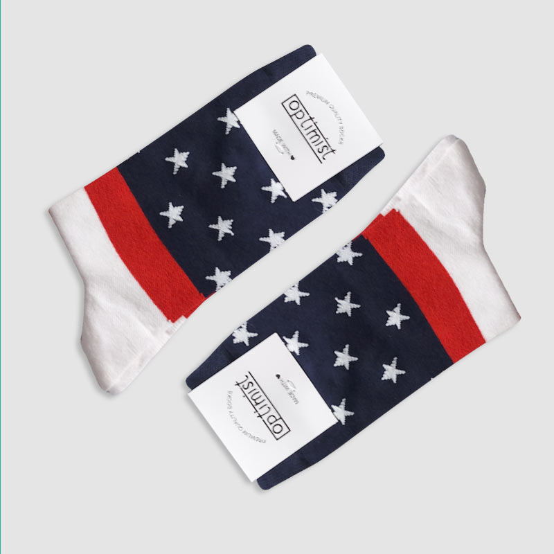 جوراب ساقدار اسپرت آپتیمیست طرح پرچم آمریکا‎‎