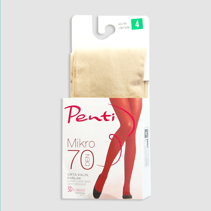 جوراب شلواری زنانه نمره 70 penti سایز XL - کرم