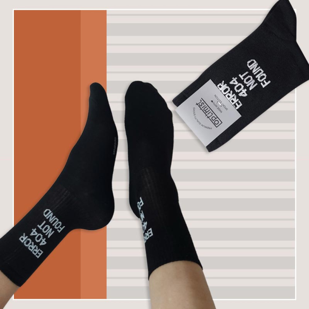 جوراب ساقدار اسپرت آپتیمیست طرح error 404‎‎