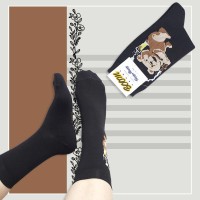 جوراب ساقدار زنانه بوم طرح خرس تدی‎‎