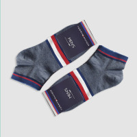 جوراب مچی مردانه وسط رنگی Tommy‎‎ - آبی طوسی