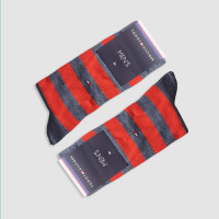 جوراب کلاسیک مردانه طرح راه راه رنگی Tommy‎‎ - نارنجی