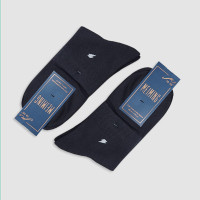 جوراب نیم ساق مردانه طرح نماد برق‎ - مشکی