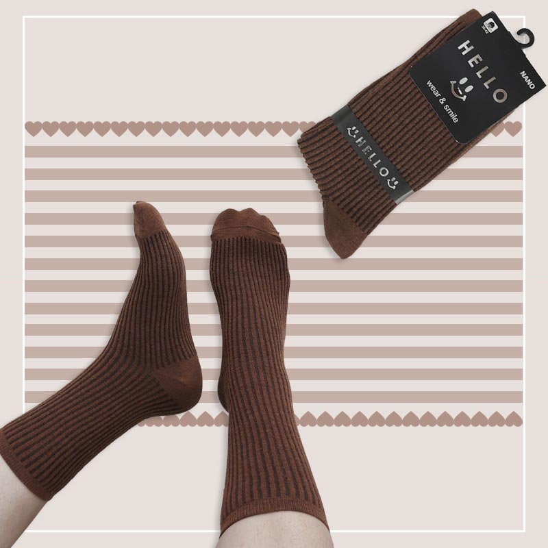 جوراب ساقدار زنانه طرح کبریتی Hello‎  - در 5 رنگ