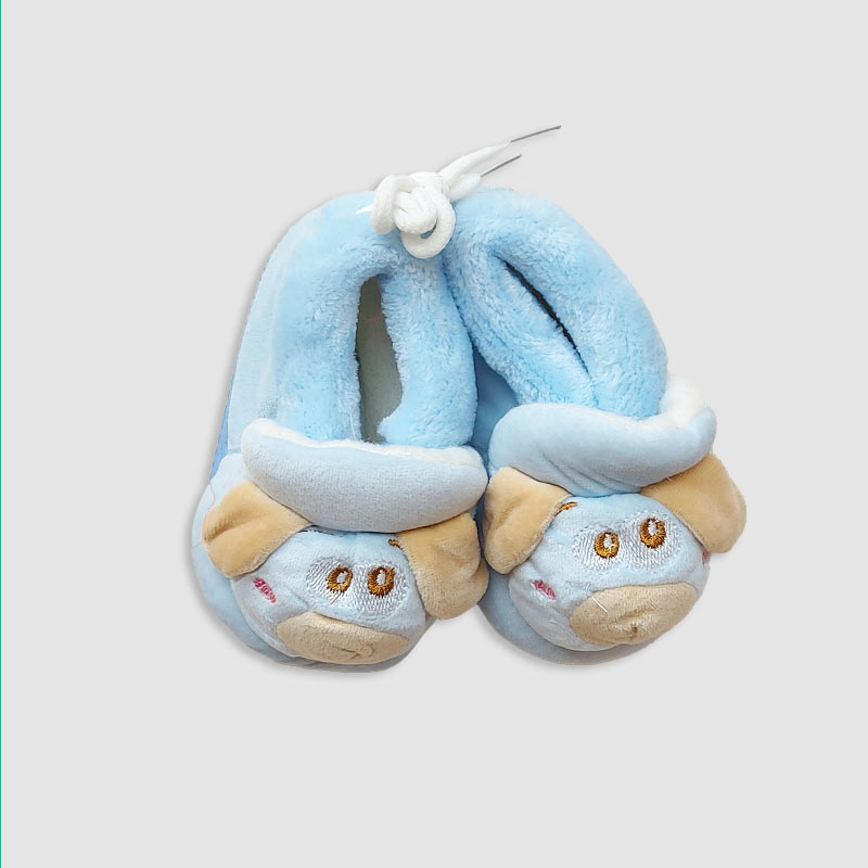 پاپوش کفشی نوزادی کف استپ زمستانه‎  - آبی