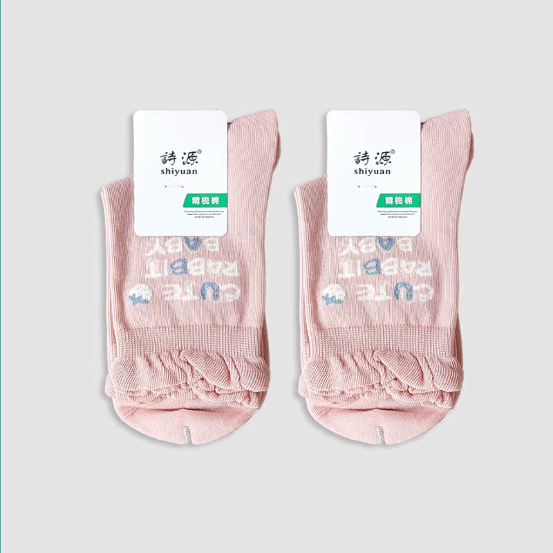 جوراب نیم ساق زنانه لبه چین دار طرح توت فرنگی‎ - طرح1