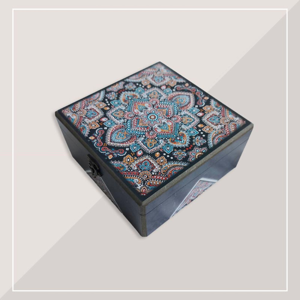باکس هدیه چوبی طرح سنتی‎