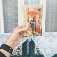 باکس هدیه مقوایی فشرده طرح عاشقانه‎