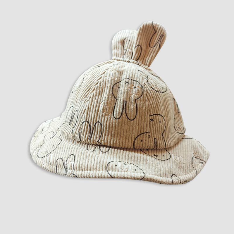 کلاه باکت خرگوشی بچگانه‎ - شکلاتی
