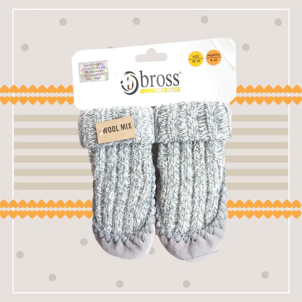 جوراب کفشی اسپرت بافت نوزادی bross‎ 