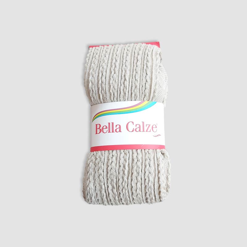 جوراب شلواری زنانه طرح خوشه گندم Bella Calze - خاکی