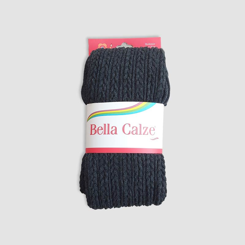 جوراب شلواری زنانه طرح خوشه گندم Bella Calze - نوک مدادی