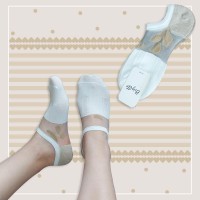 جوراب زیر قوزک زنانه طرحدار شیشه ای‎ 