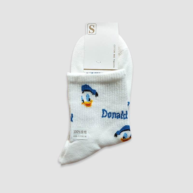 جوراب نیم ساق زنانه طرح اردک Donald