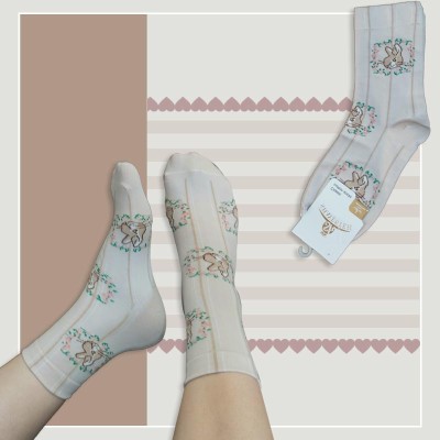 جوراب ساقدار زنانه متنوع خرگوشی‎ - در 6 طرح