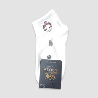 جوراب مچی زنانه طرح دختر‎ - طرح3