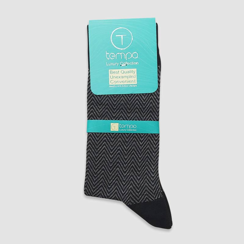 جوراب کلاسیک مردانه طرح خشتی Tempo‎ - رنگ4