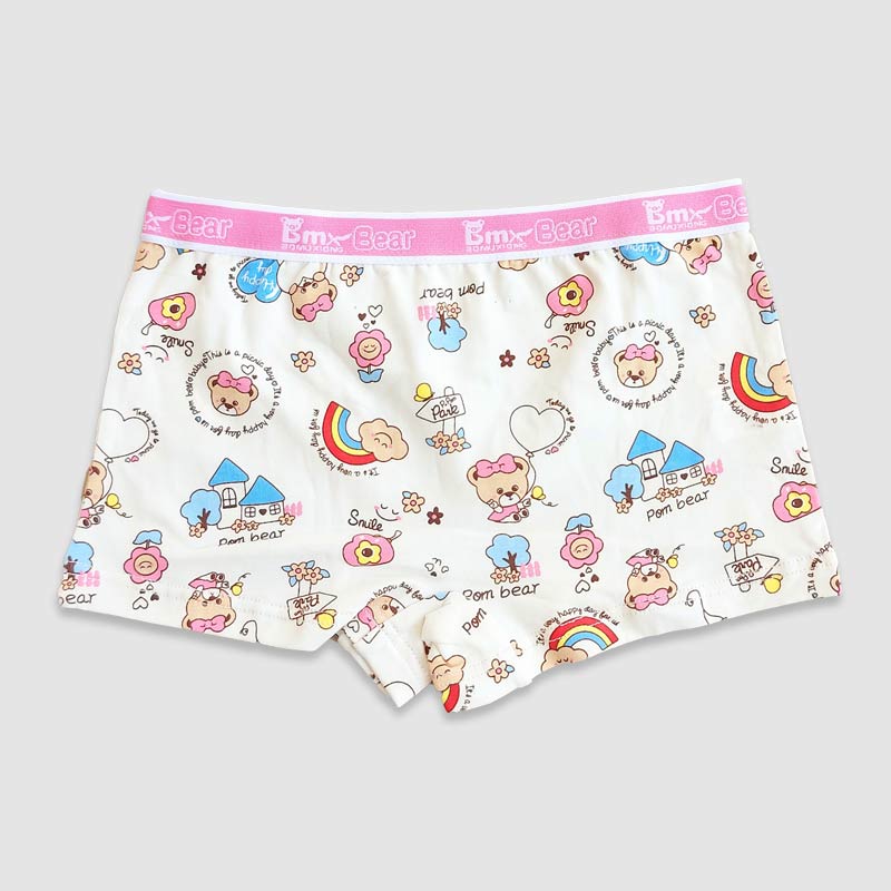 شورت نیم پا دخترانه عروسکی طرحدار وارداتی - طرح1