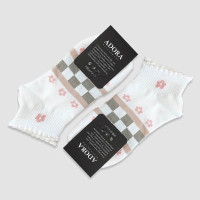 جوراب مچی زنانه طرح گلدار متنوع Adora‎ - طرح1