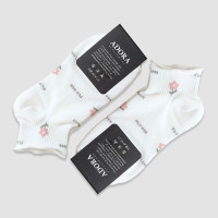 جوراب مچی زنانه طرح گلدار متنوع Adora‎ - طرح2