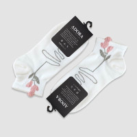 جوراب مچی زنانه طرح گلدار متنوع Adora‎ - طرح4