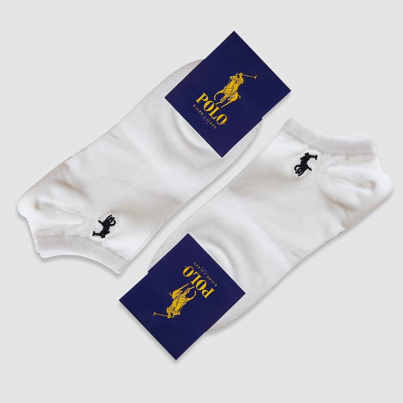 جوراب زیر قوزک مردانه اسپرت polo‎ - سفید