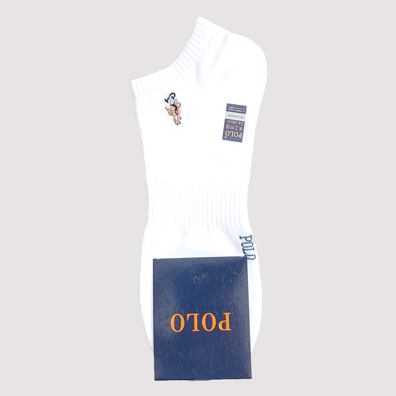 جوراب مچی مردانه گلدوذی شده polo