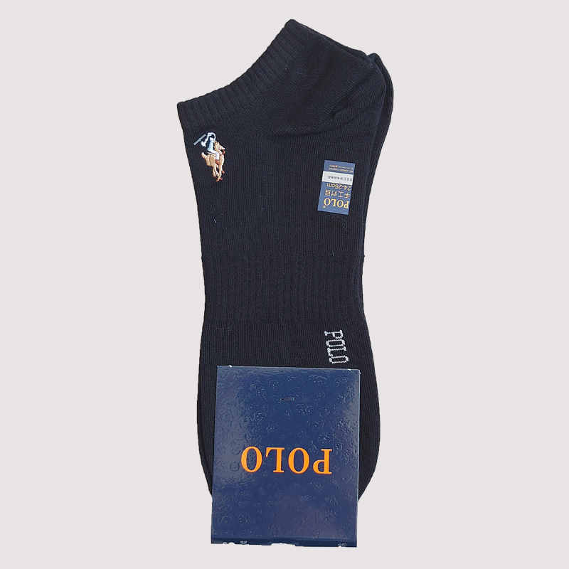 جوراب مچی مردانه گلدوذی شده polo 