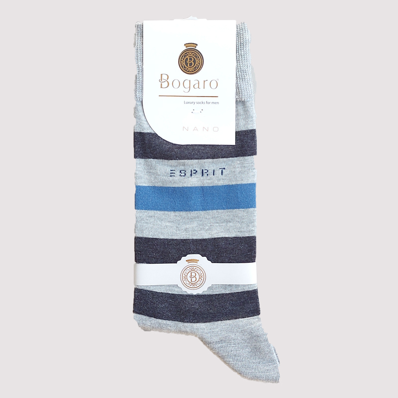 جوراب کلاسیک مردانه طرح راه راه sprit بوگارو - رنگ11
