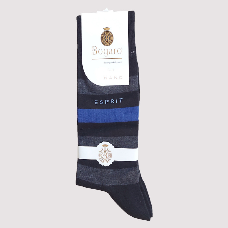 جوراب کلاسیک مردانه طرح راه راه sprit بوگارو - رنگ 15