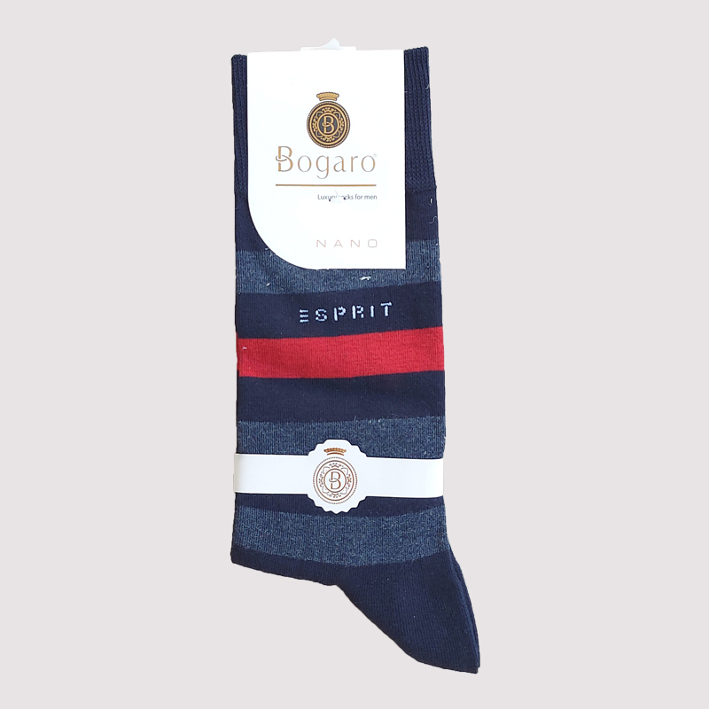 جوراب کلاسیک مردانه طرح راه راه sprit بوگارو - رنگ 13