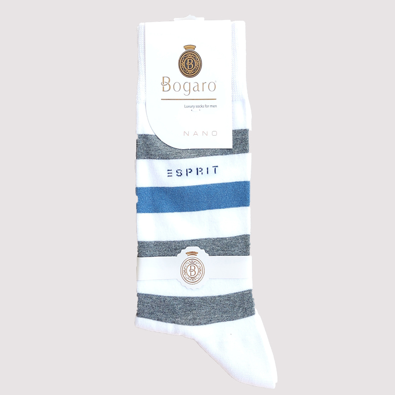 جوراب کلاسیک مردانه طرح راه راه sprit بوگارو - رنگ12